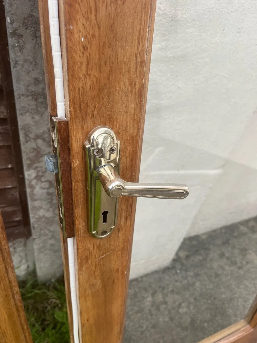 Double Door wood and glass - Image 2