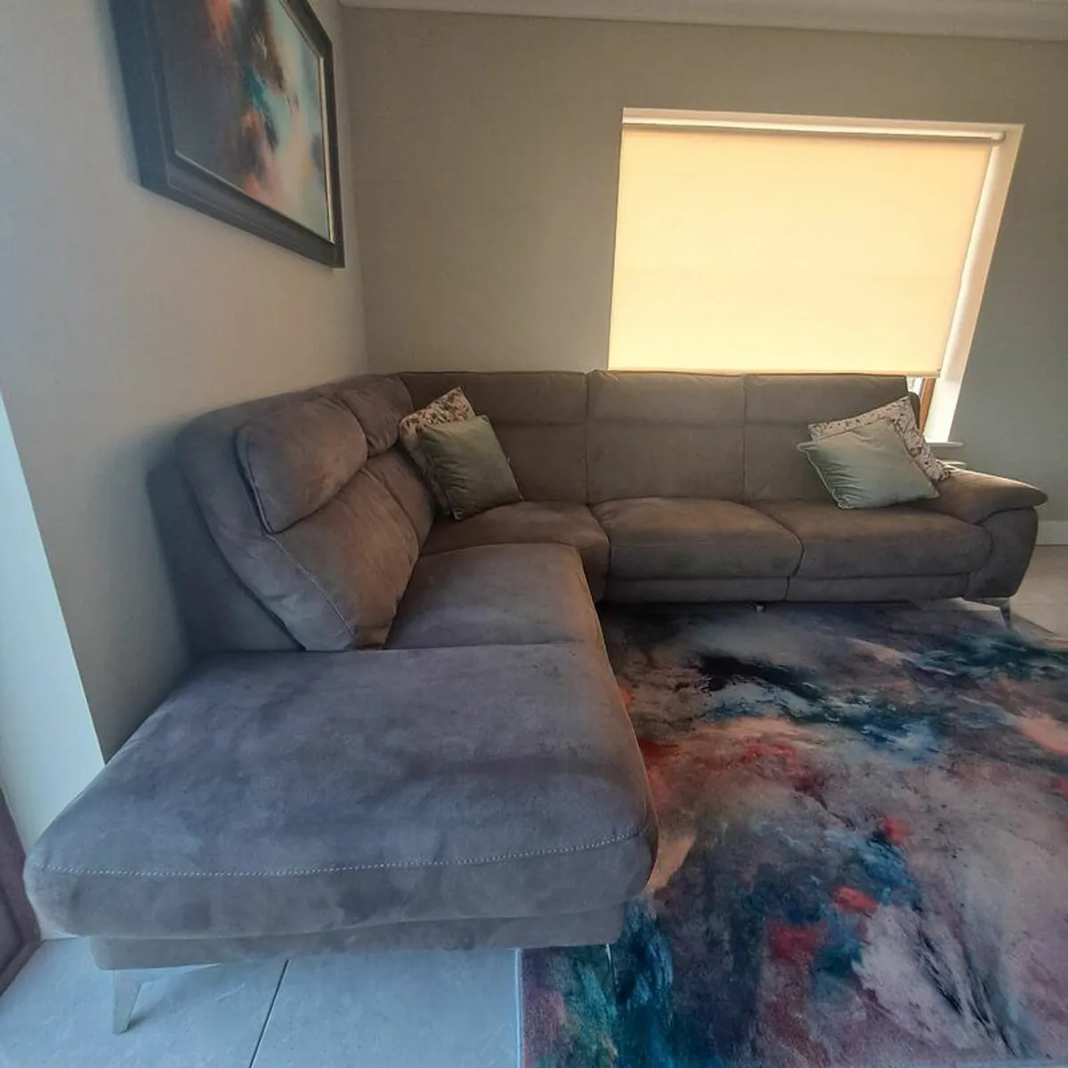 Sofa, mat picture table chairs - Image 1