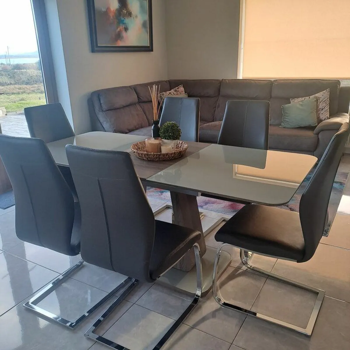 Sofa, mat picture table chairs - Image 4