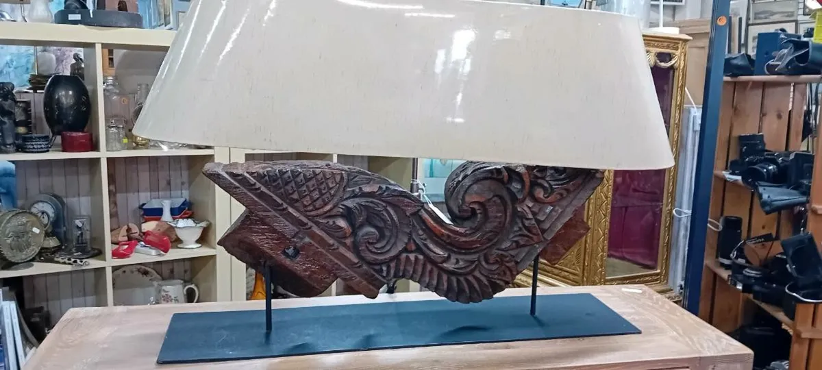 Antique Indonesian Archetectual Salvage Lamp - Image 2