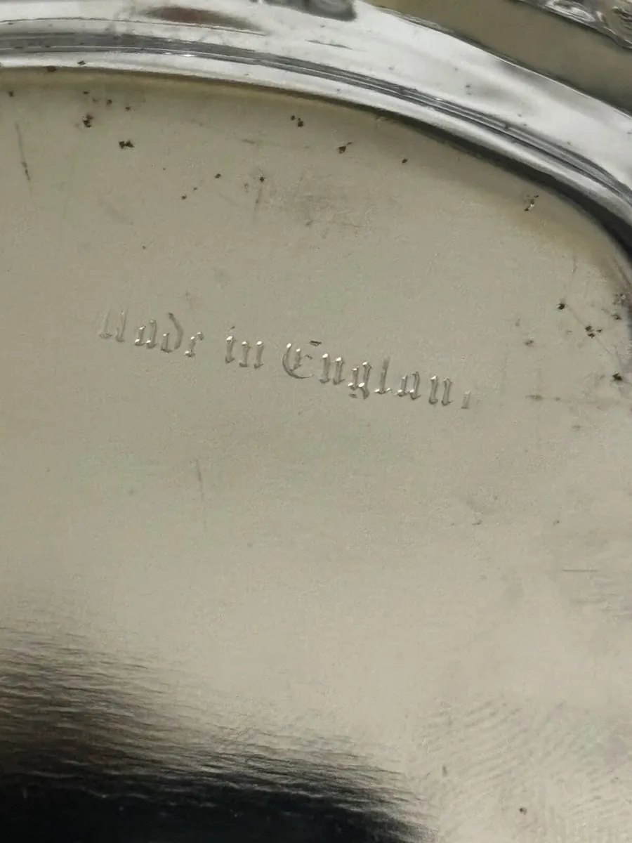 English silver butter dish - Image 3