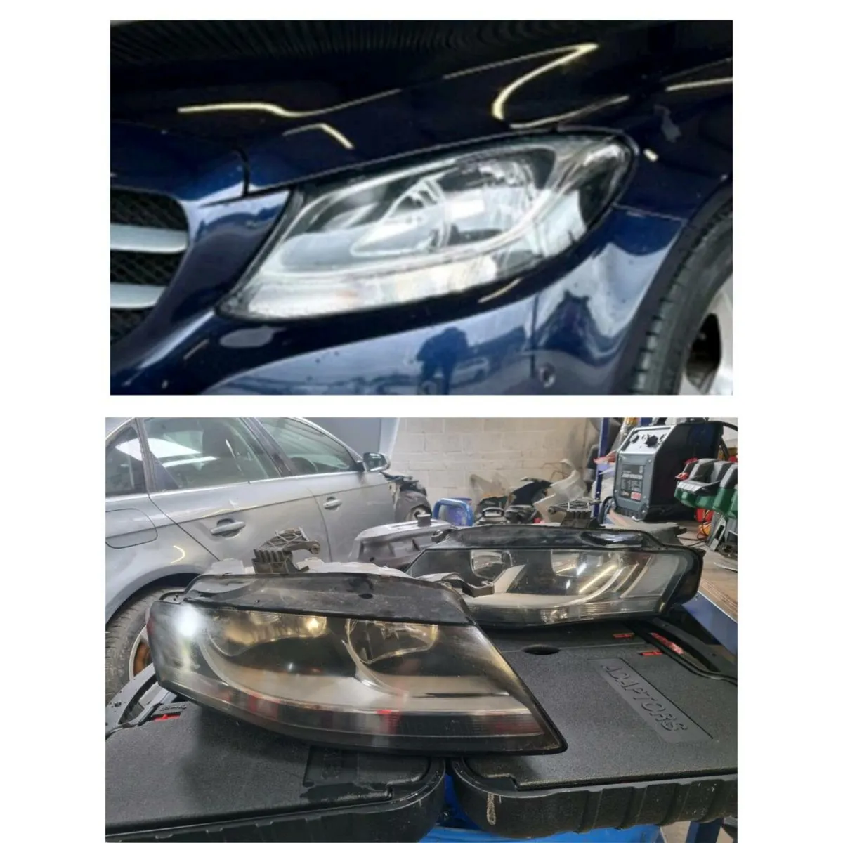 headlight mercedes c class 15-18 audi a4 08-11 - Image 1