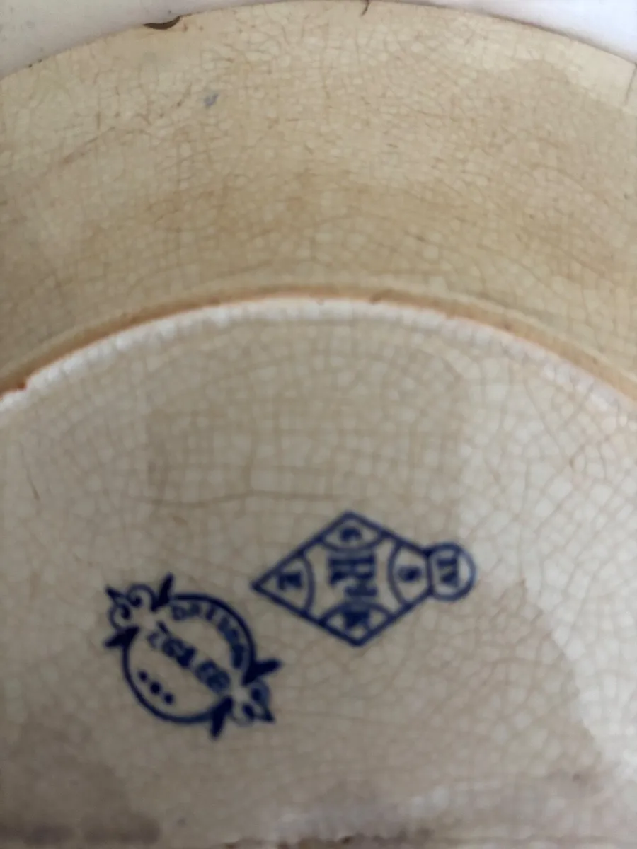 Irish Dresden dinner plates - Image 1