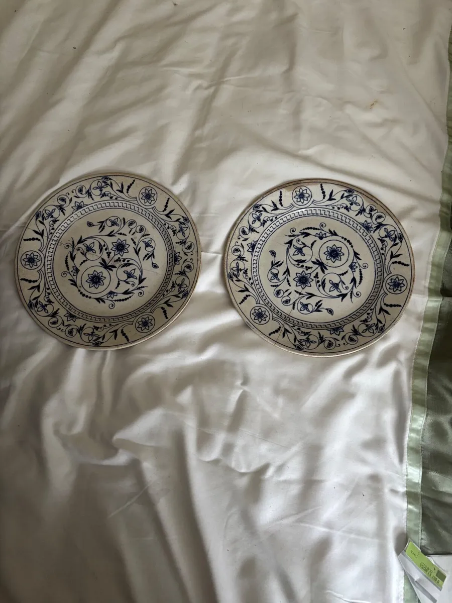 Irish Dresden dinner plates - Image 2