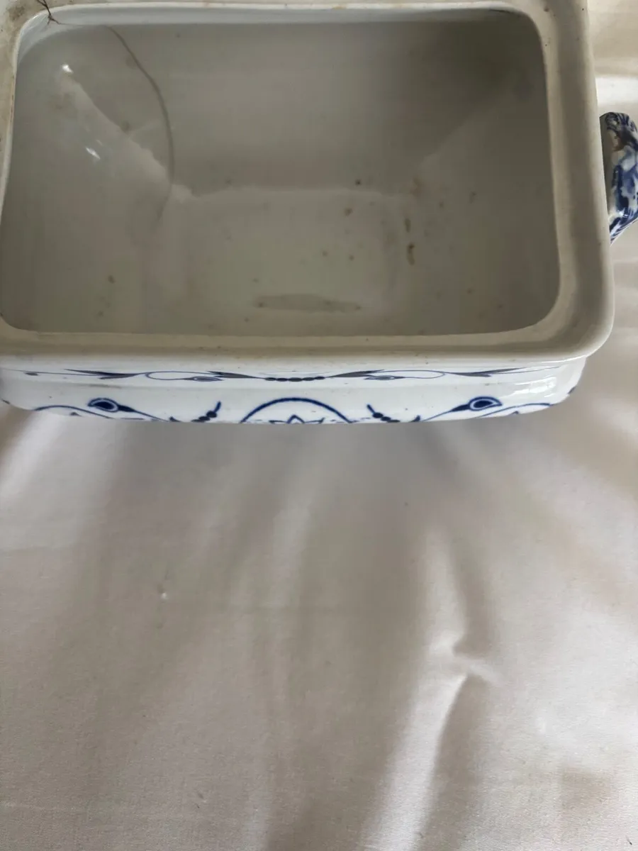 Irish Dresden butter dish - Image 3