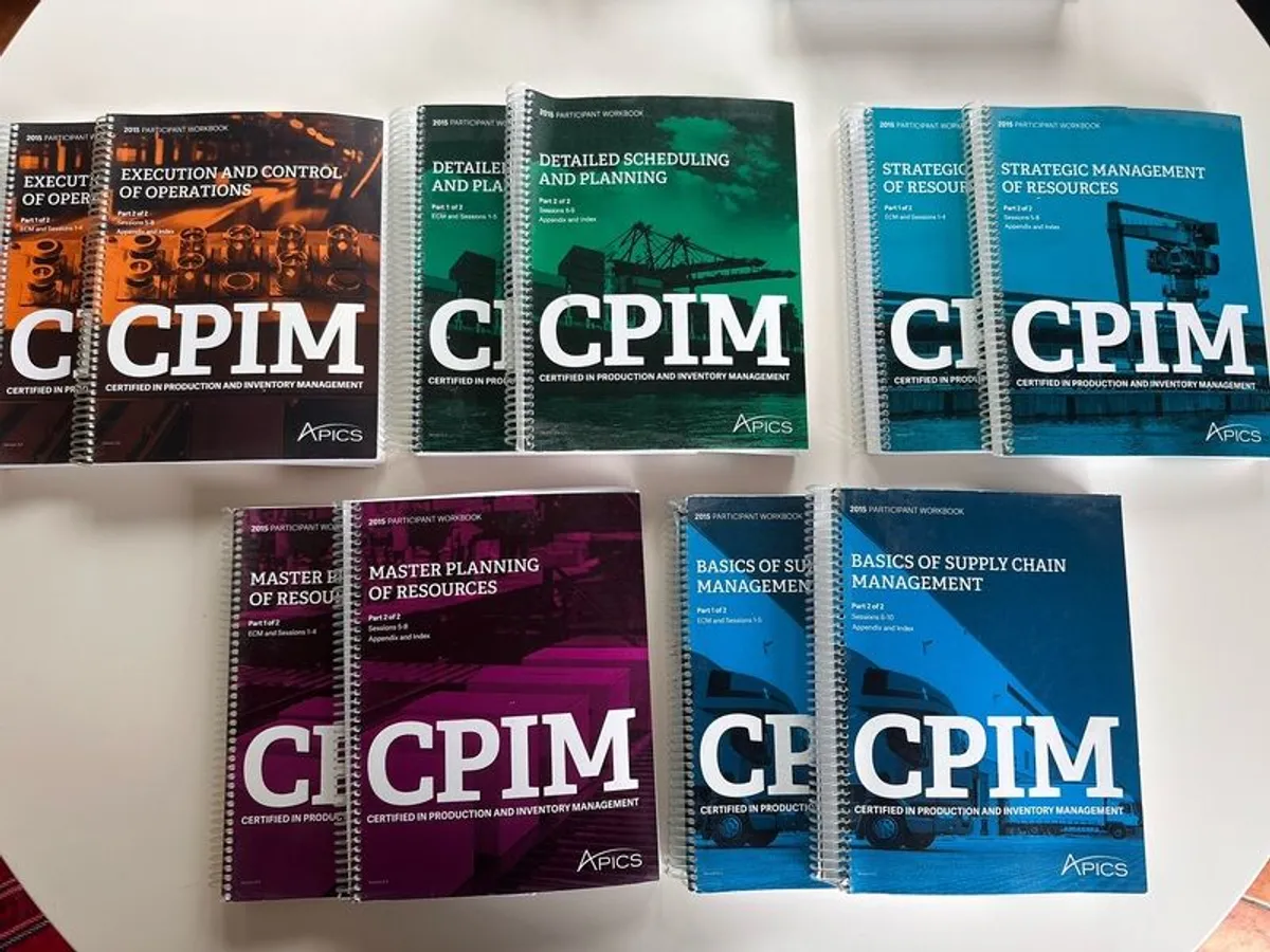 2015 Certified Production and Inventory Management (CPIM) participant workbooks