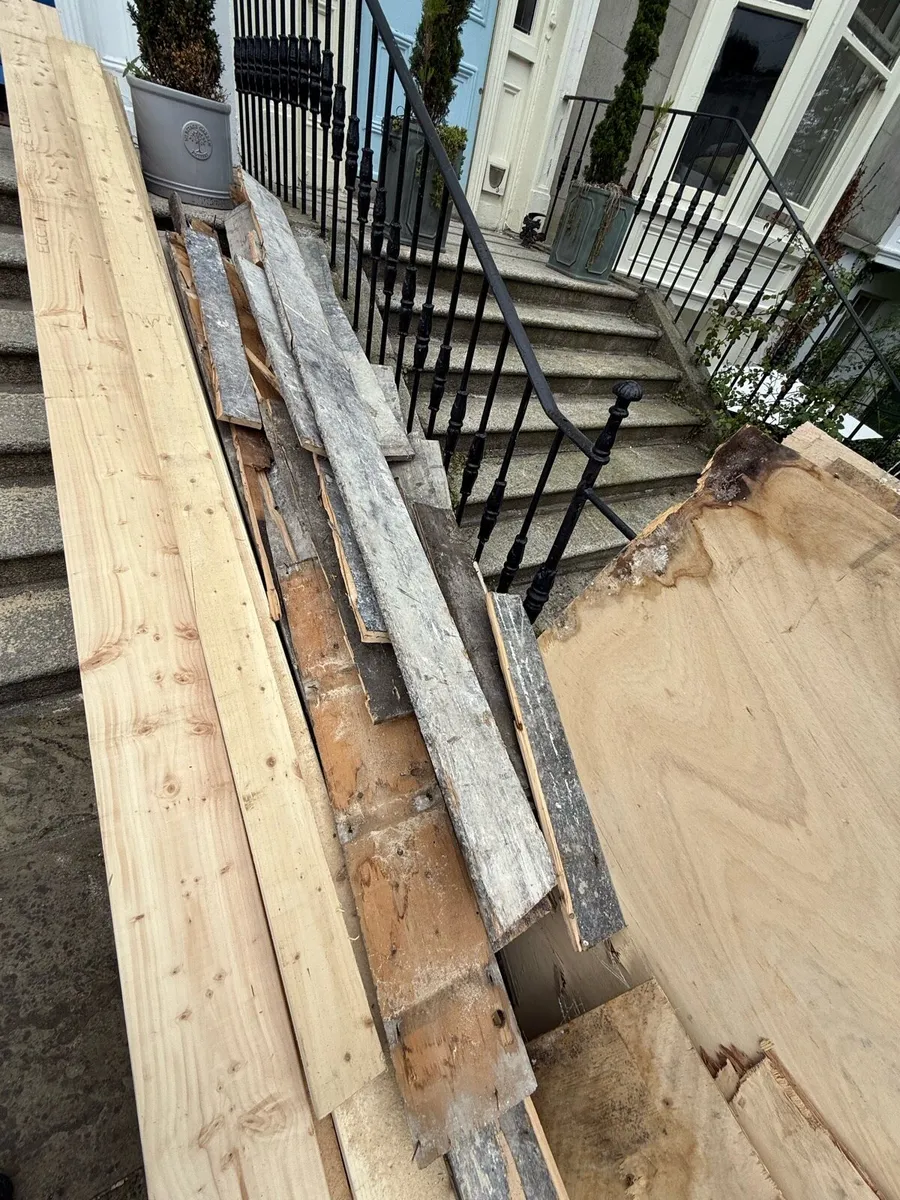 Scrap Old Pitch Pine Floor Boards - Image 2
