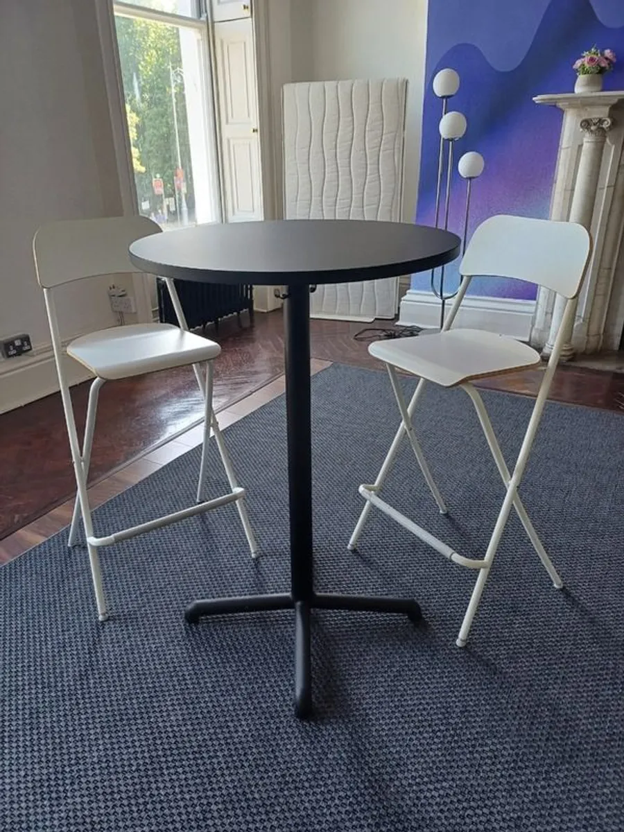Bar Table & Chairs Set  Excellent Condition  D2 Area - Image 2