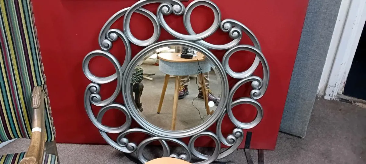 Large Ornate Modern Wall Mirror