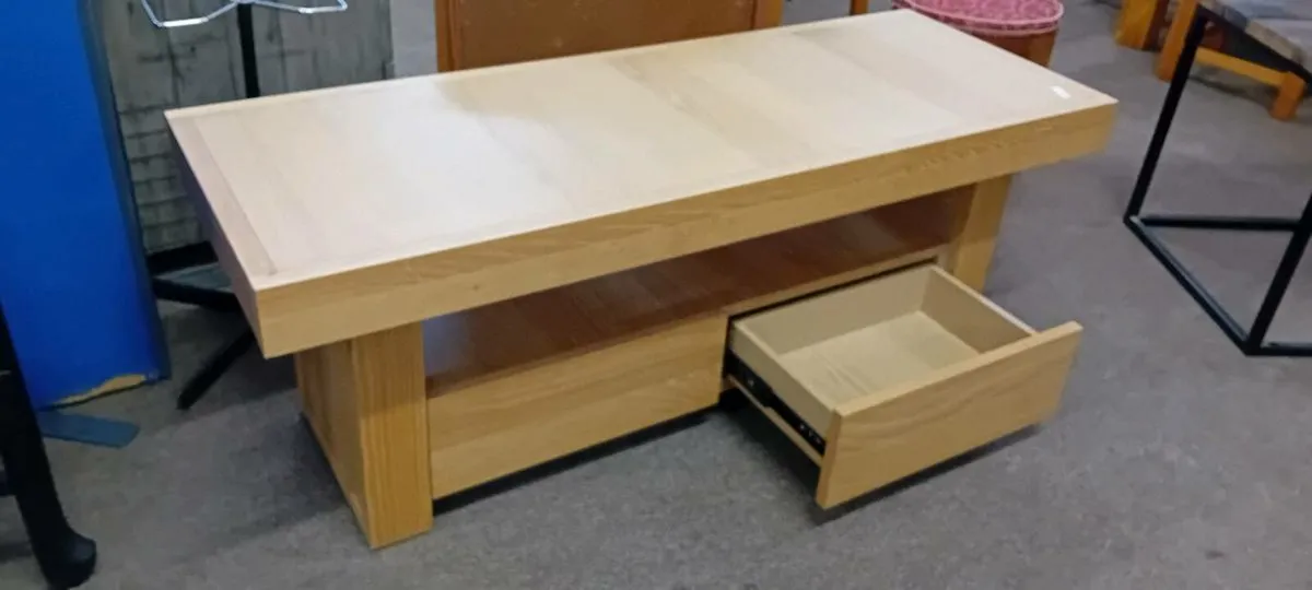 New Modern Oak Effect Coffee Table - Image 2