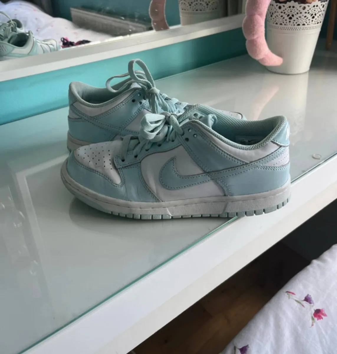 Nike light blue low dunks - Image 1