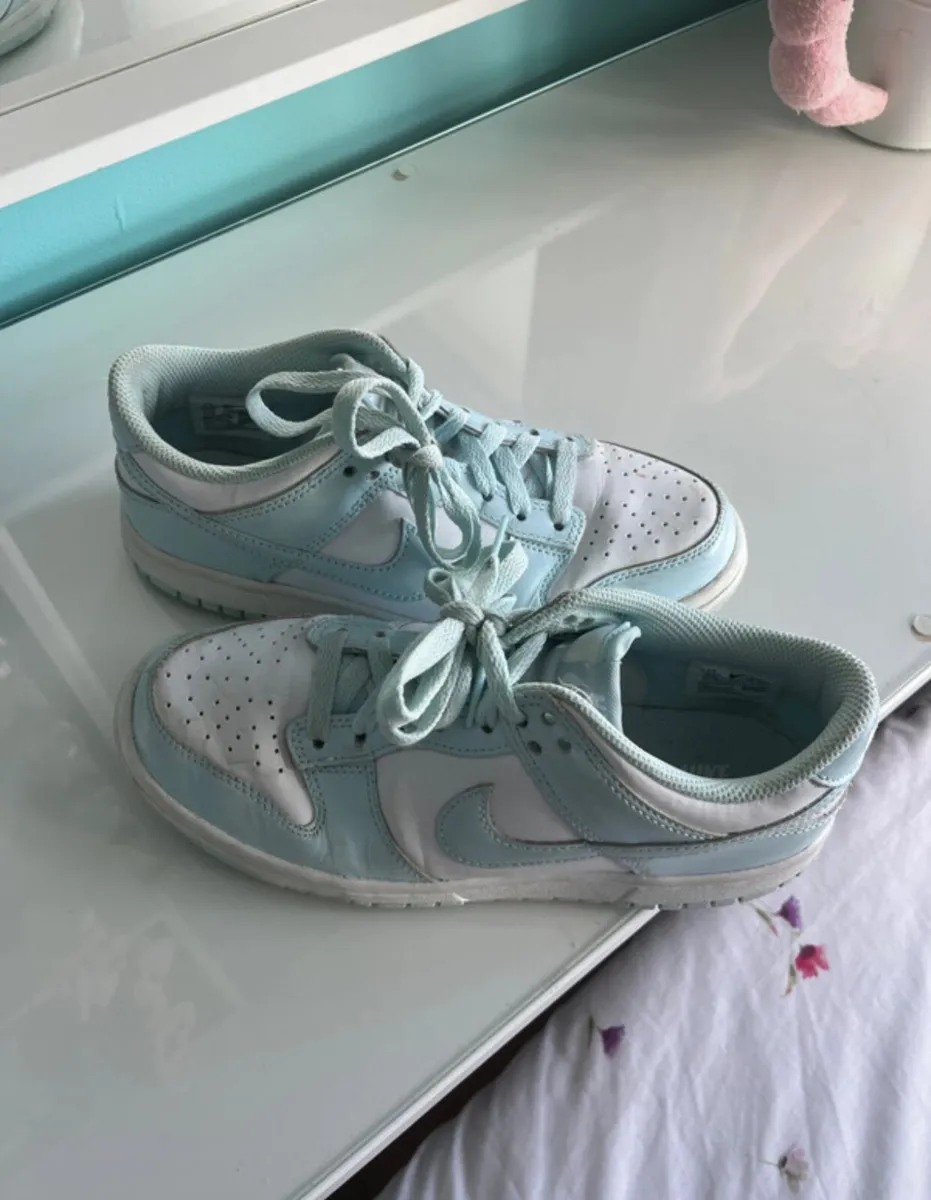 Nike light blue low dunks - Image 2