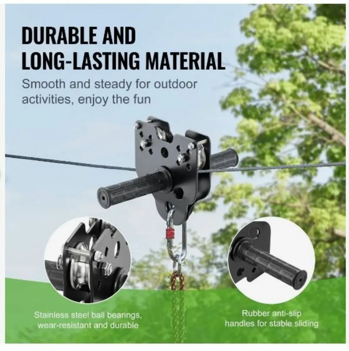 Zipline Kit for Kids and Adult, 80 ft Zip - Image 2