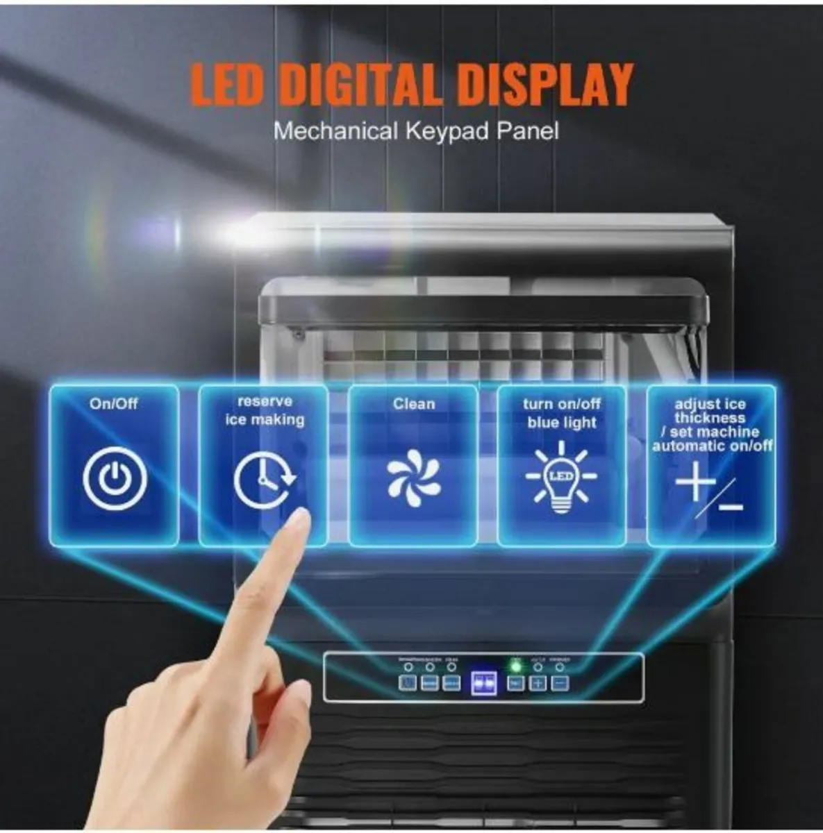 Commercial Ice Maker Freestanding Cabinet Machine - Image 3