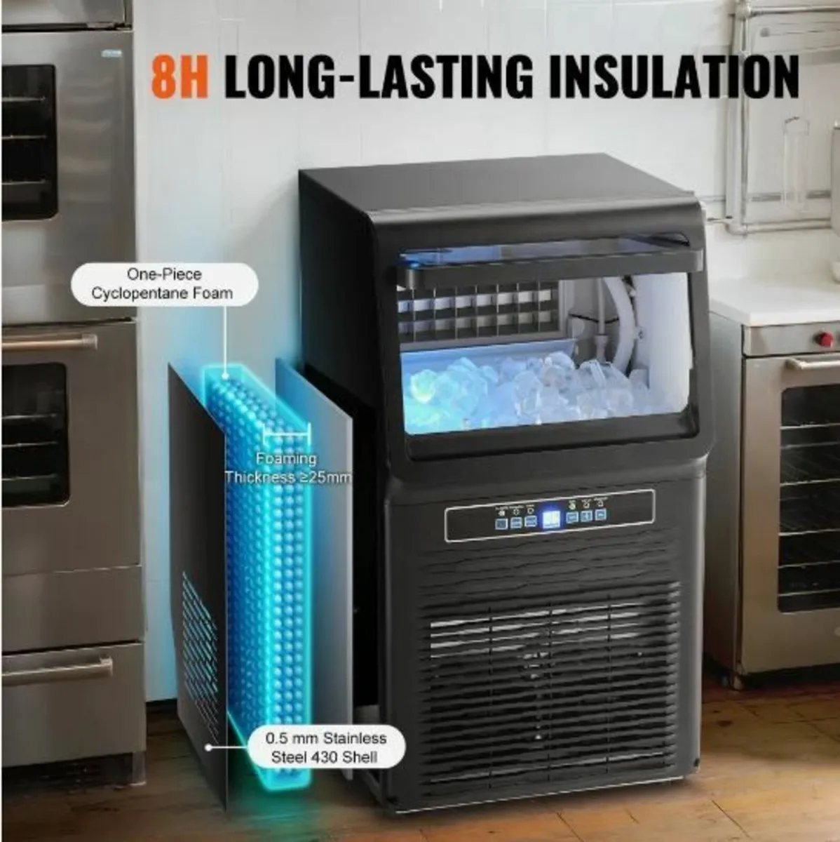 Commercial Ice Maker Freestanding Cabinet Machine - Image 4