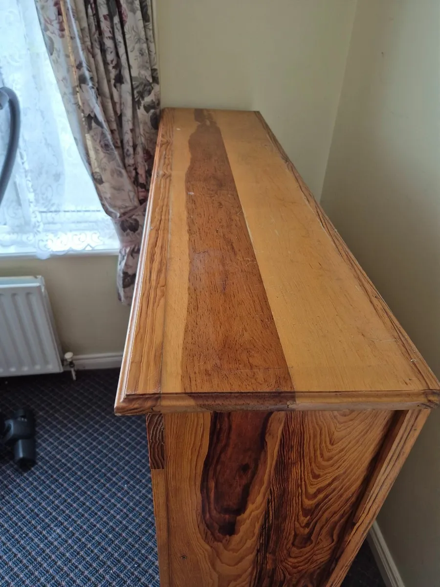 FREE STANDING PITCH PINE  BOOK CASE - Image 1