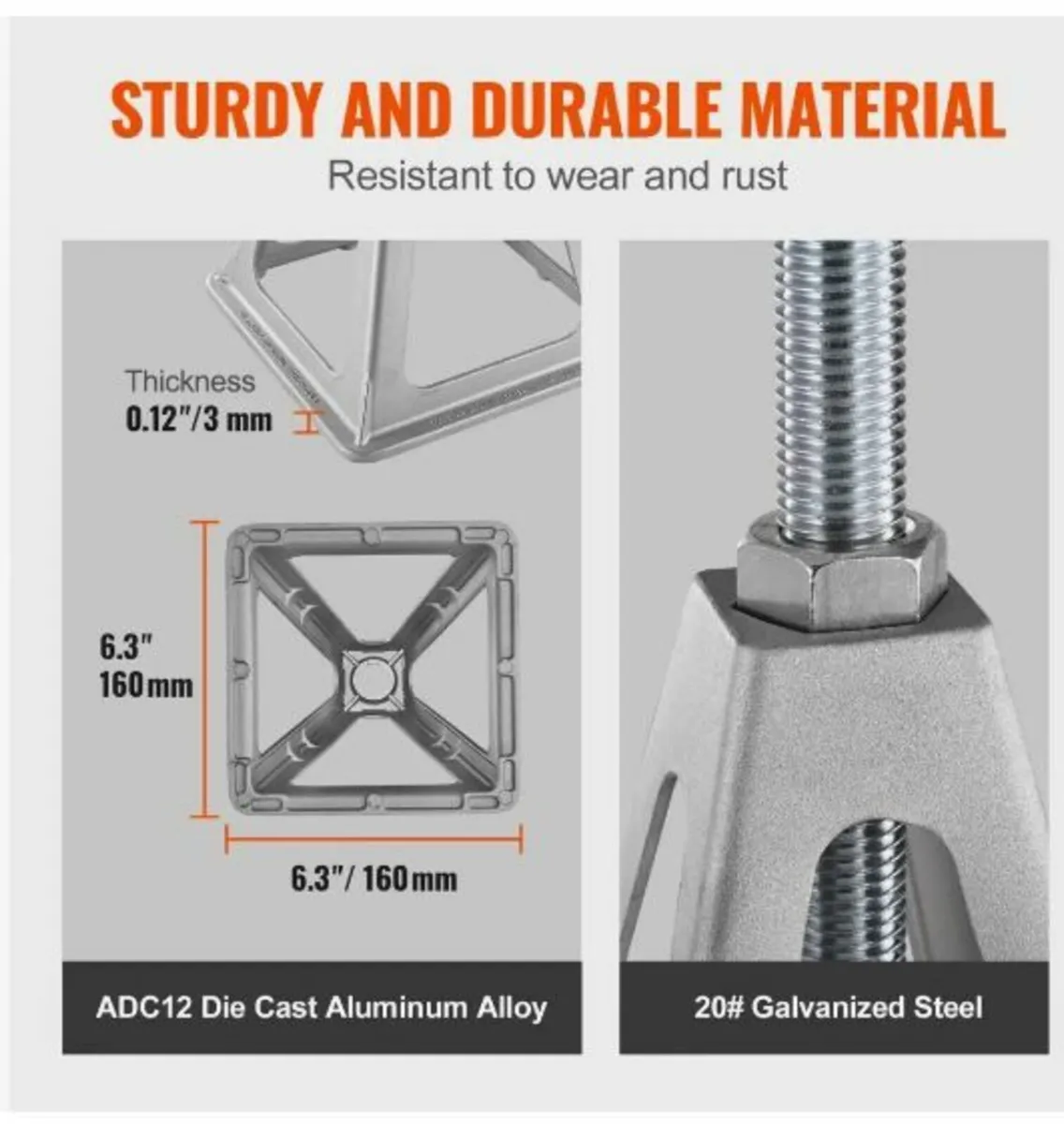RV Stabilizer Jacks, 4 Pack Aluminum - Image 2