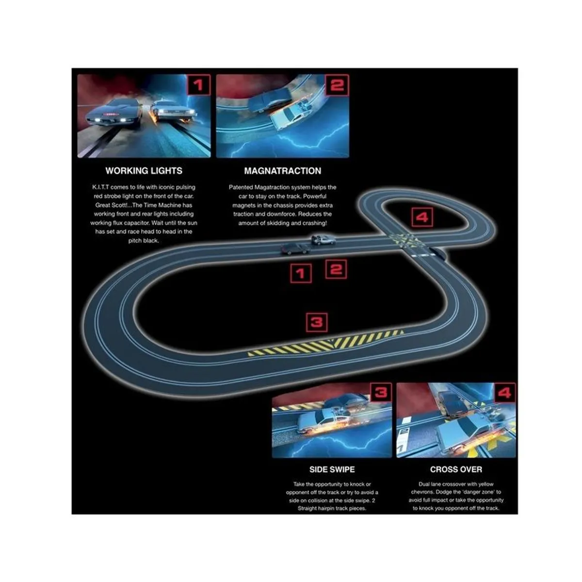 Scalextric- New Back to the Future vs Knight Rider Race Set ( C1431) - Image 3