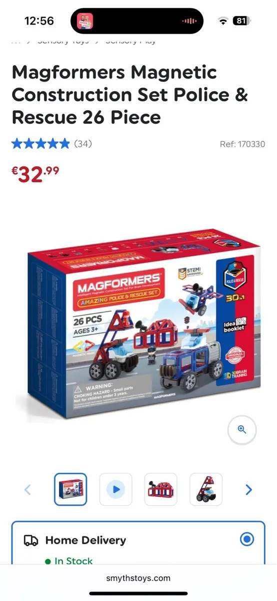 Kids magnet toys Magformers police and rescue - Image 3