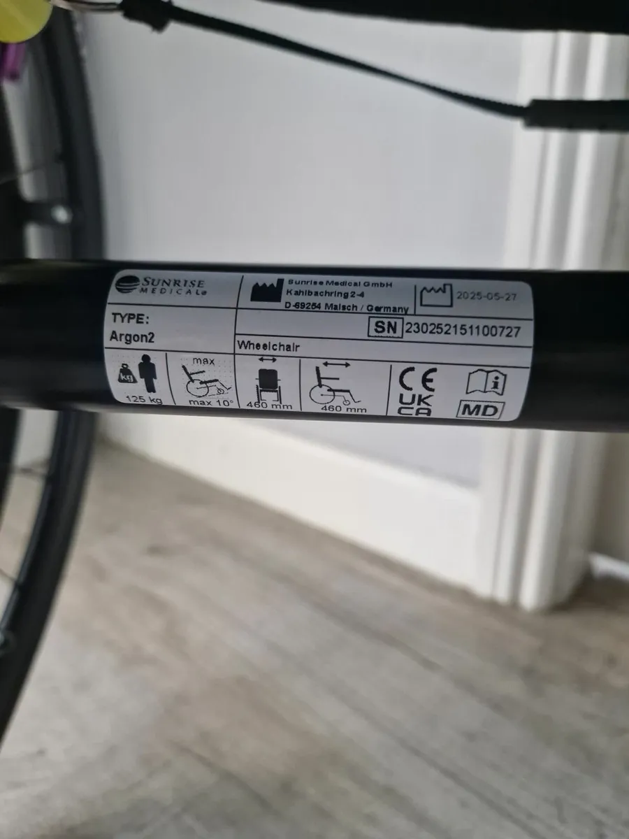 Manual active wheelchair quickie argon 2 - Image 2