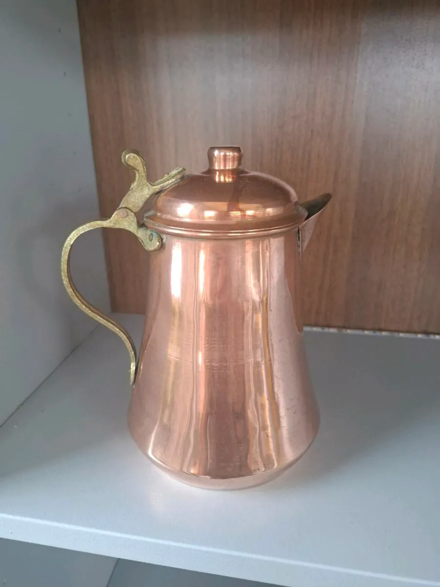 Antique Copper Coffee Pot - Image 1