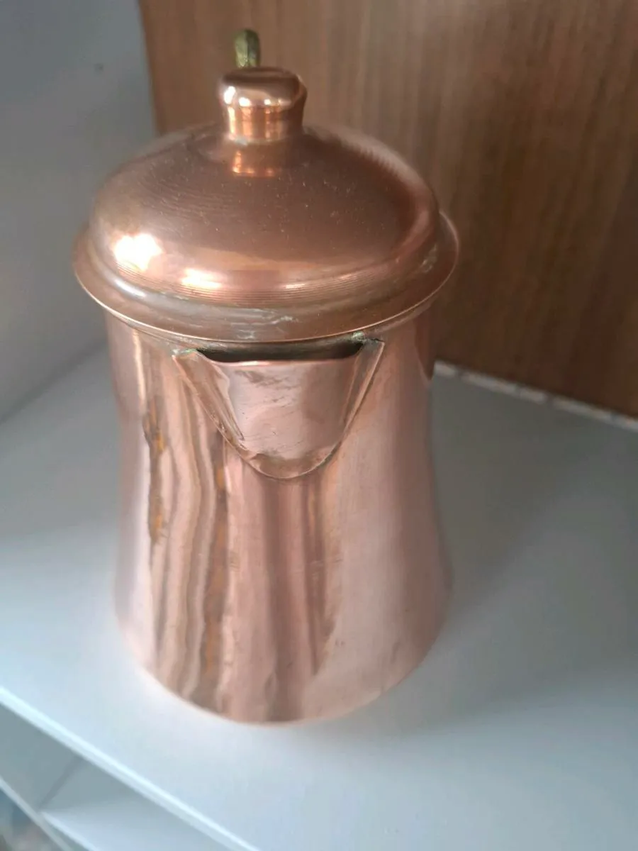 Antique Copper Coffee Pot - Image 2