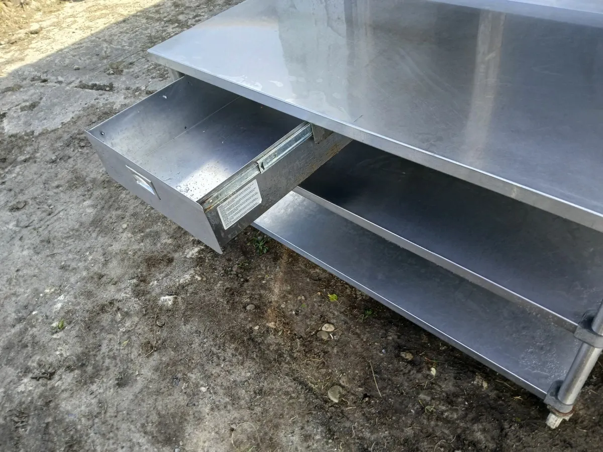 Stainless steel table on wheels ...delivered - Image 2