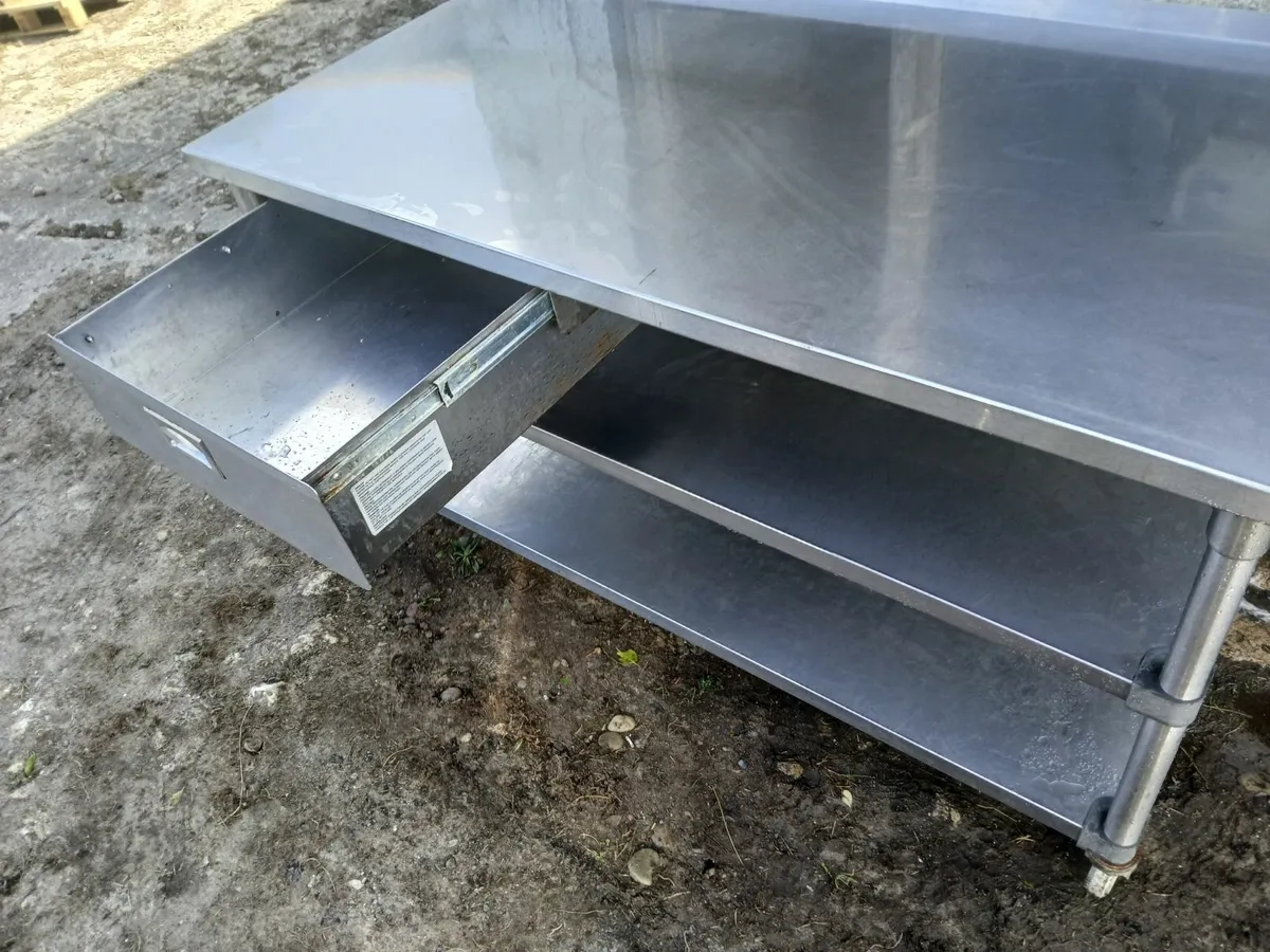 Stainless steel table on wheels ...delivered - Image 4