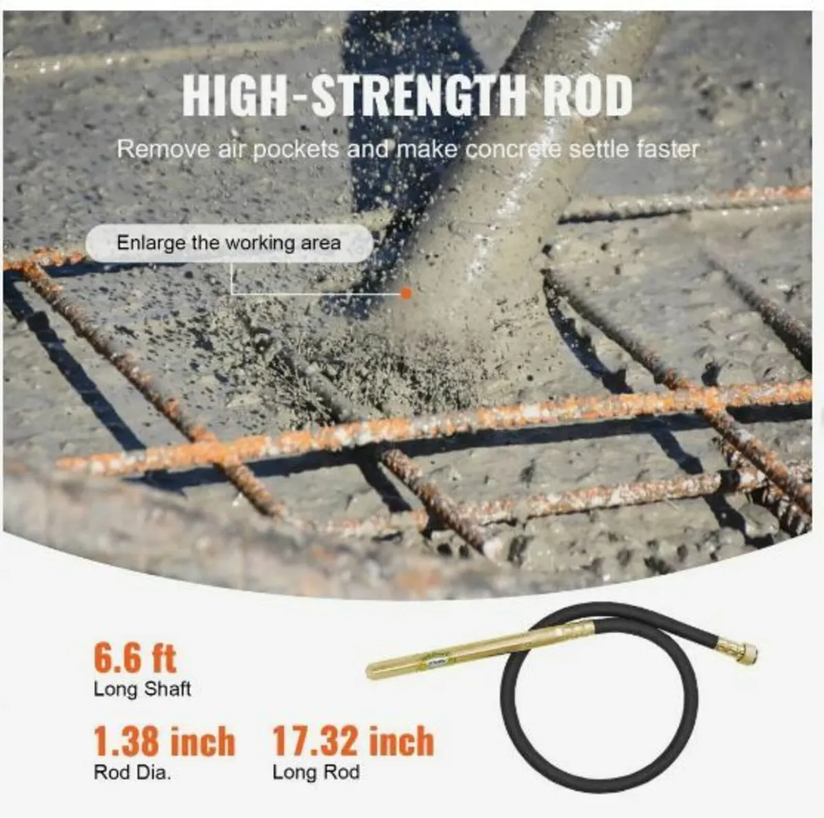 Handheld Electric Concrete Vibrator 960W - Image 2