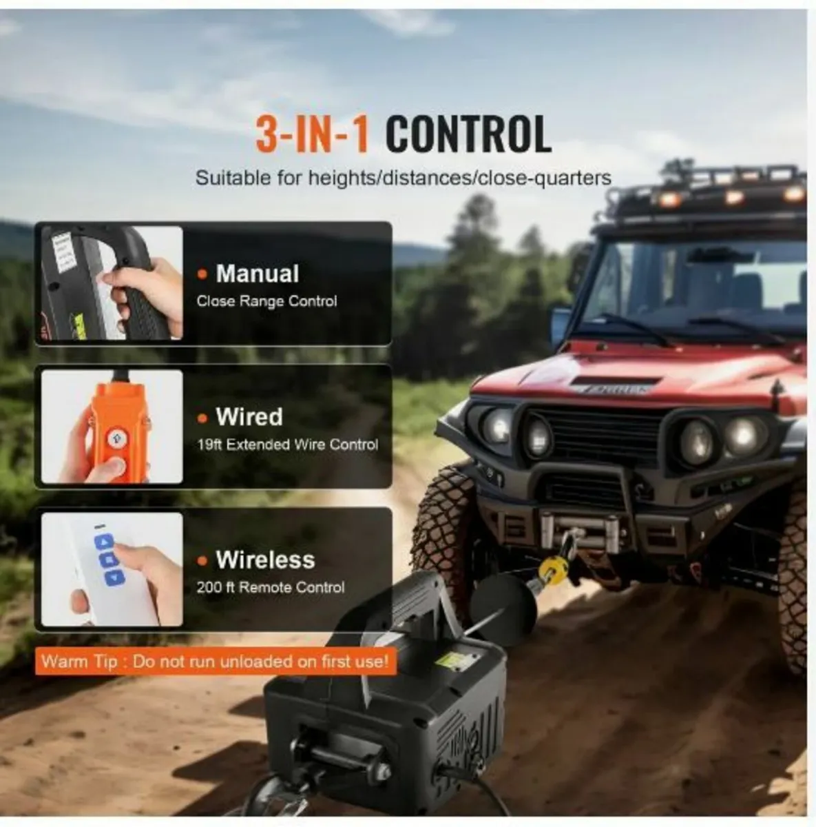 3-in-1 Portable Electric Hoist Winch - Image 3