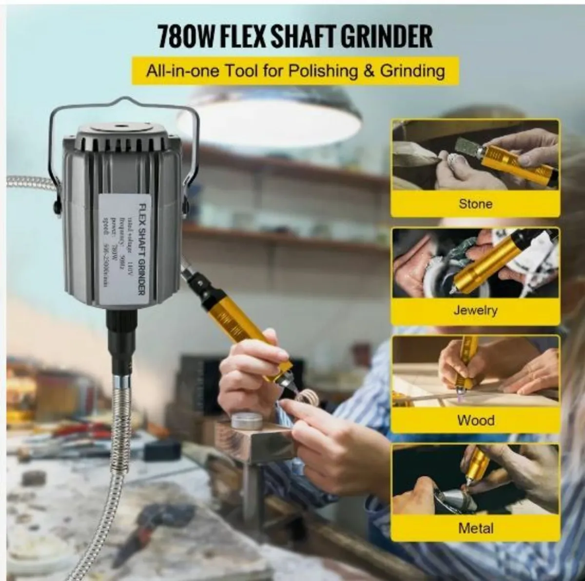 Flex Shaft Grinder 780W Rotary Tool - Image 2