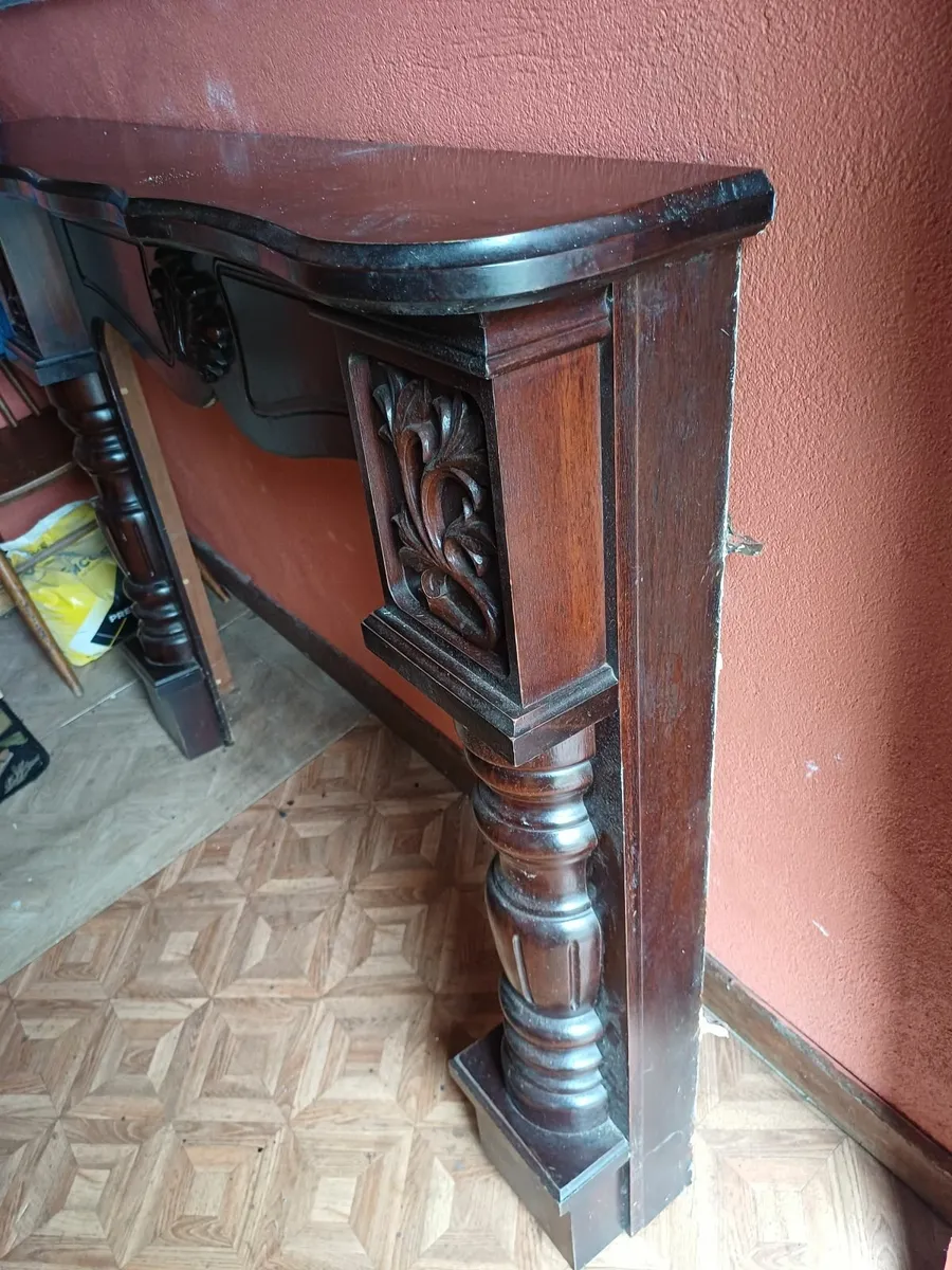 Fire surround / ornate Timber - Image 3