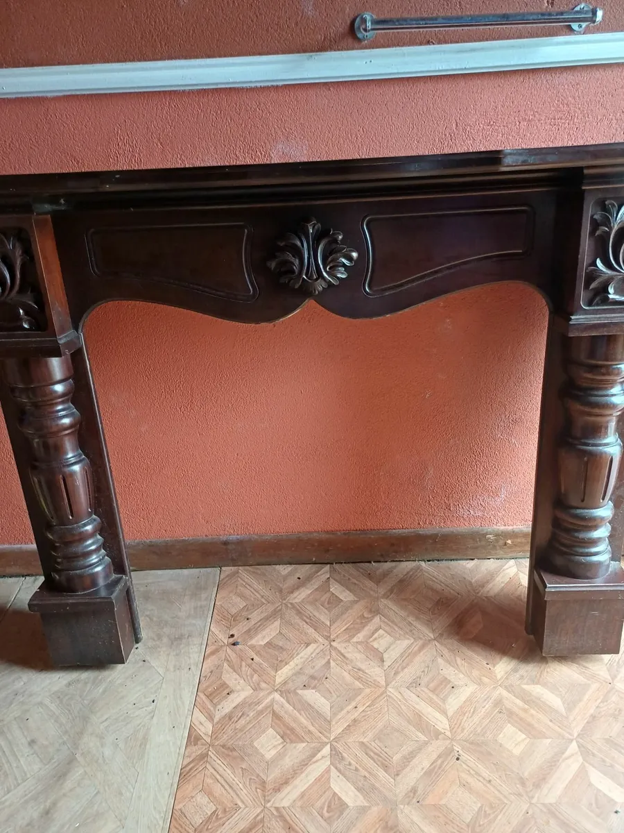 Fire surround / ornate Timber - Image 1