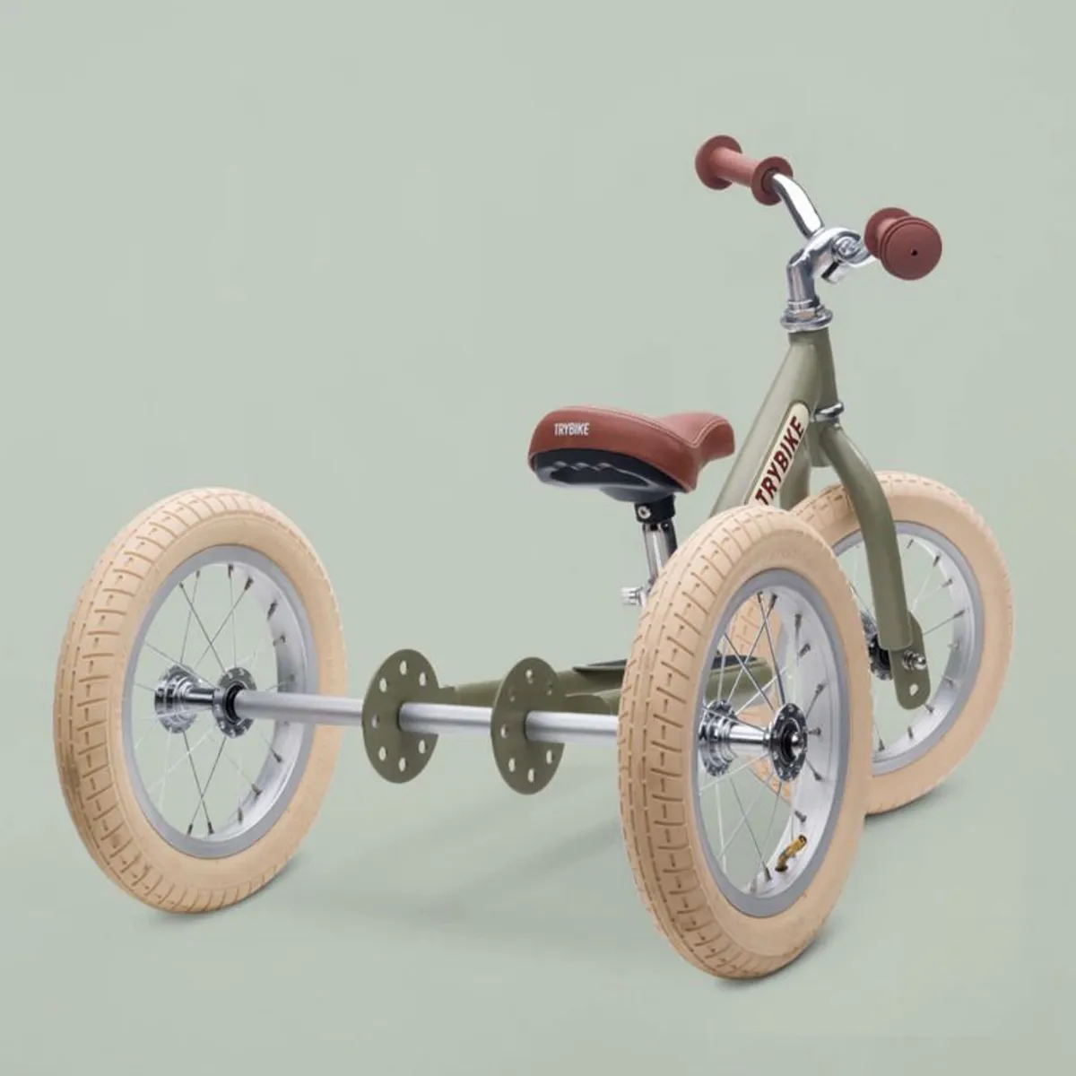 Trybike 2-in-1 Steel Balance Trike, Green - Image 3