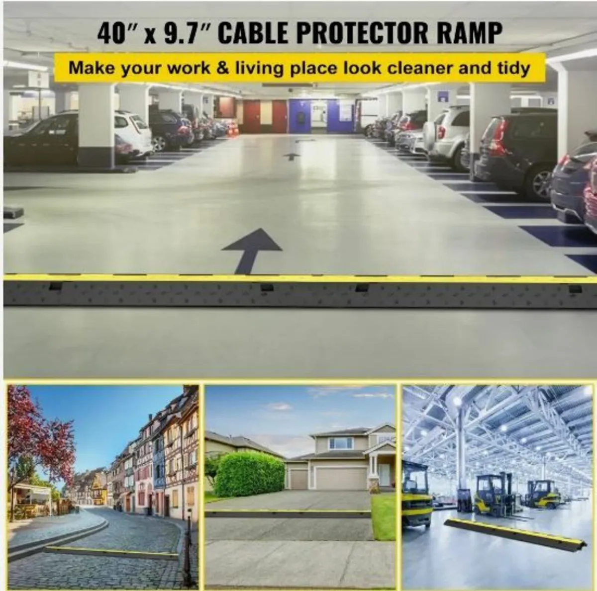 Cable Protector Ramp, 5 Packs 2 Channels - Image 2