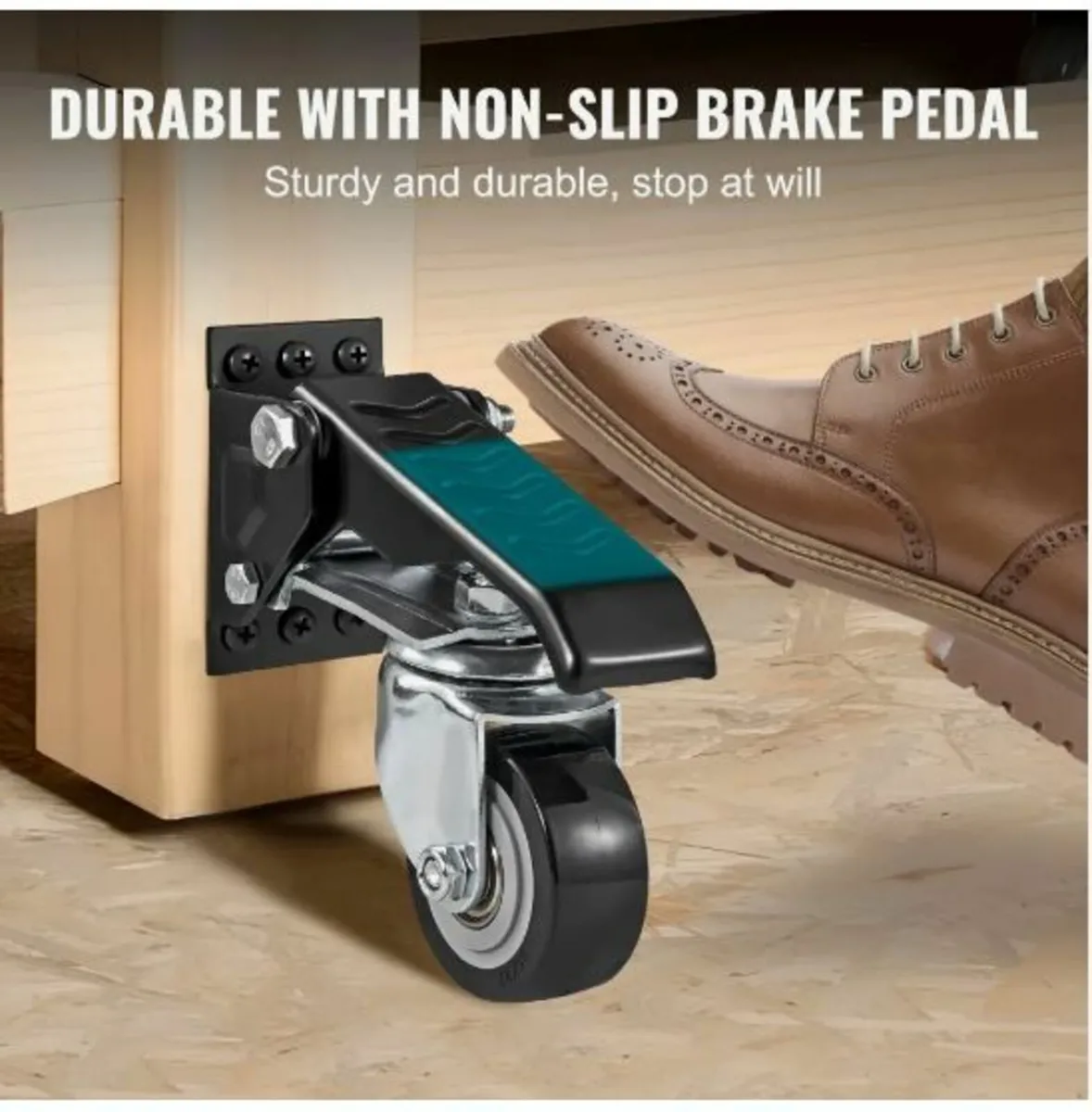Workbench Caster Wheels, 165 lbs Load Capacity - Image 4