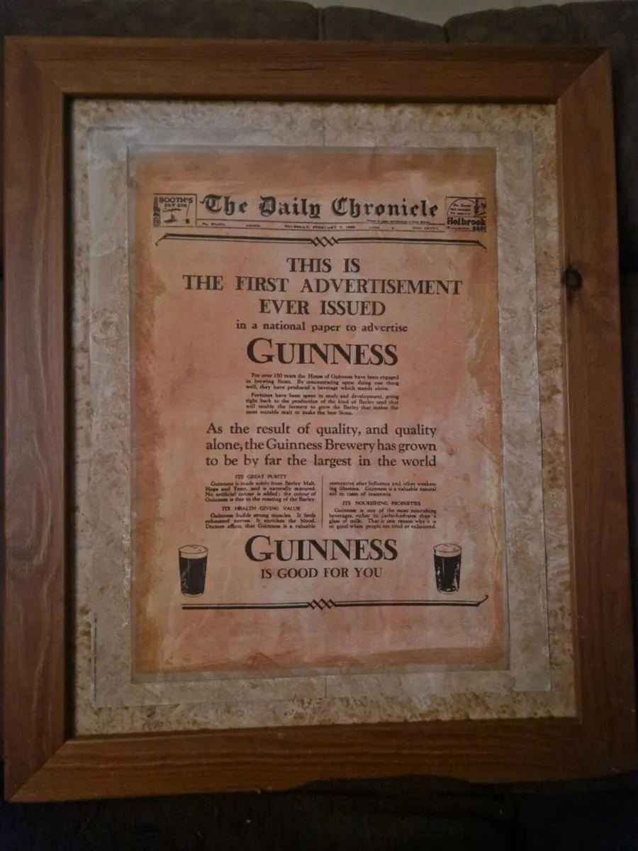 Guinness advertisement sign