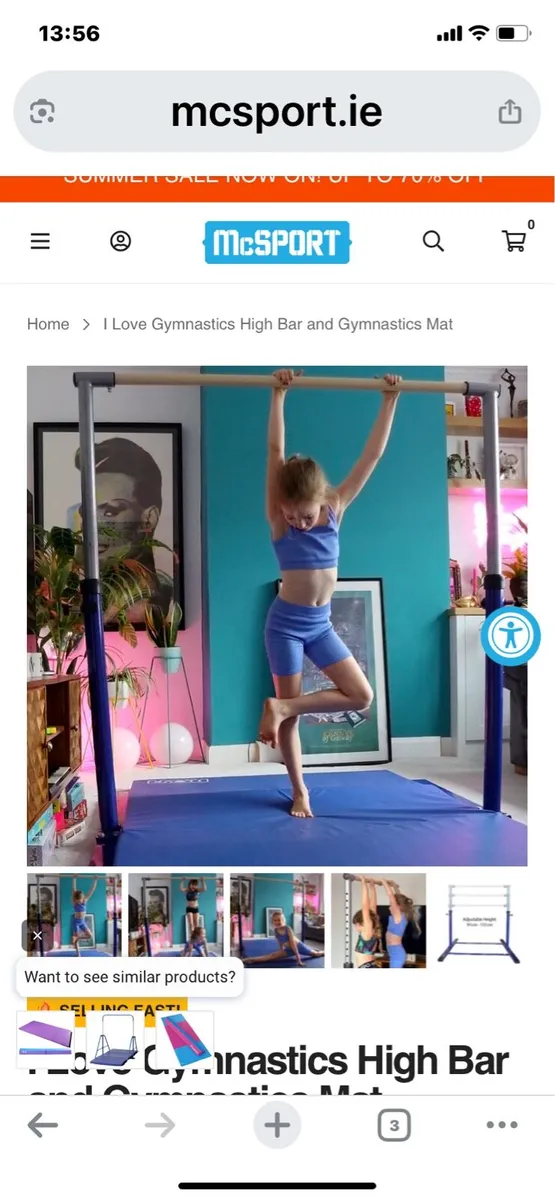 Gymnastics Bar - Image 1