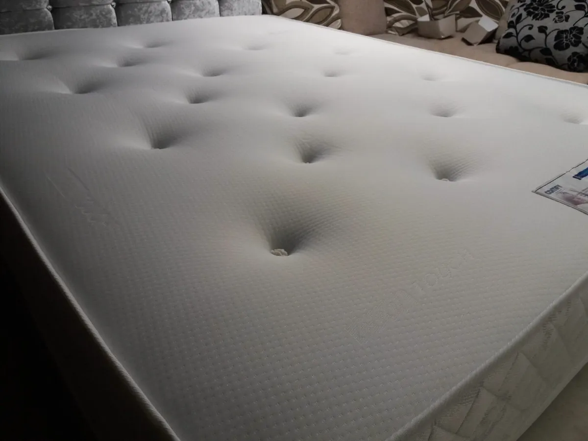 Budget Divan Beds with Mattress & Headboard - Ware - Image 4