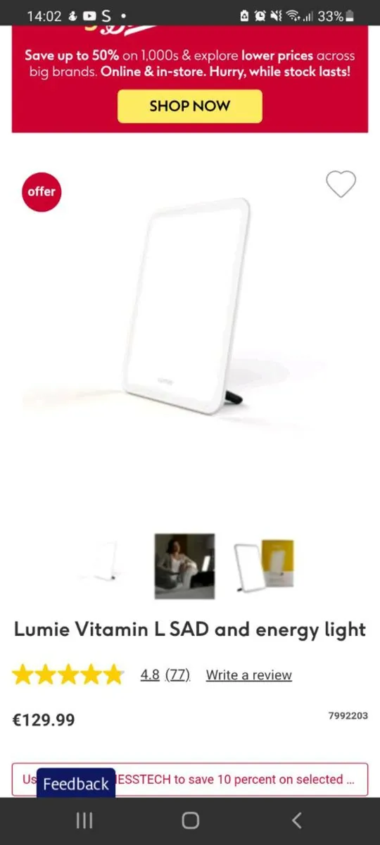 SAD Lamp. Lumie - Image 3