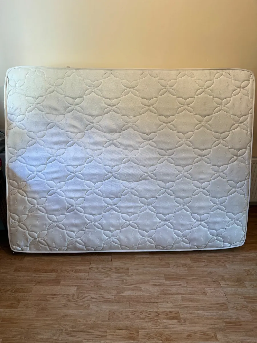 King size mattress and bedframe - Image 1