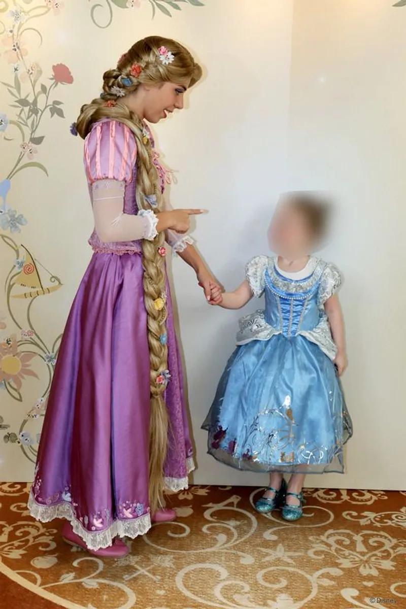 Dimples Wooden Dress-Up Rack with Light-Up Mirror including DISNEY princess dresses! - Image 2
