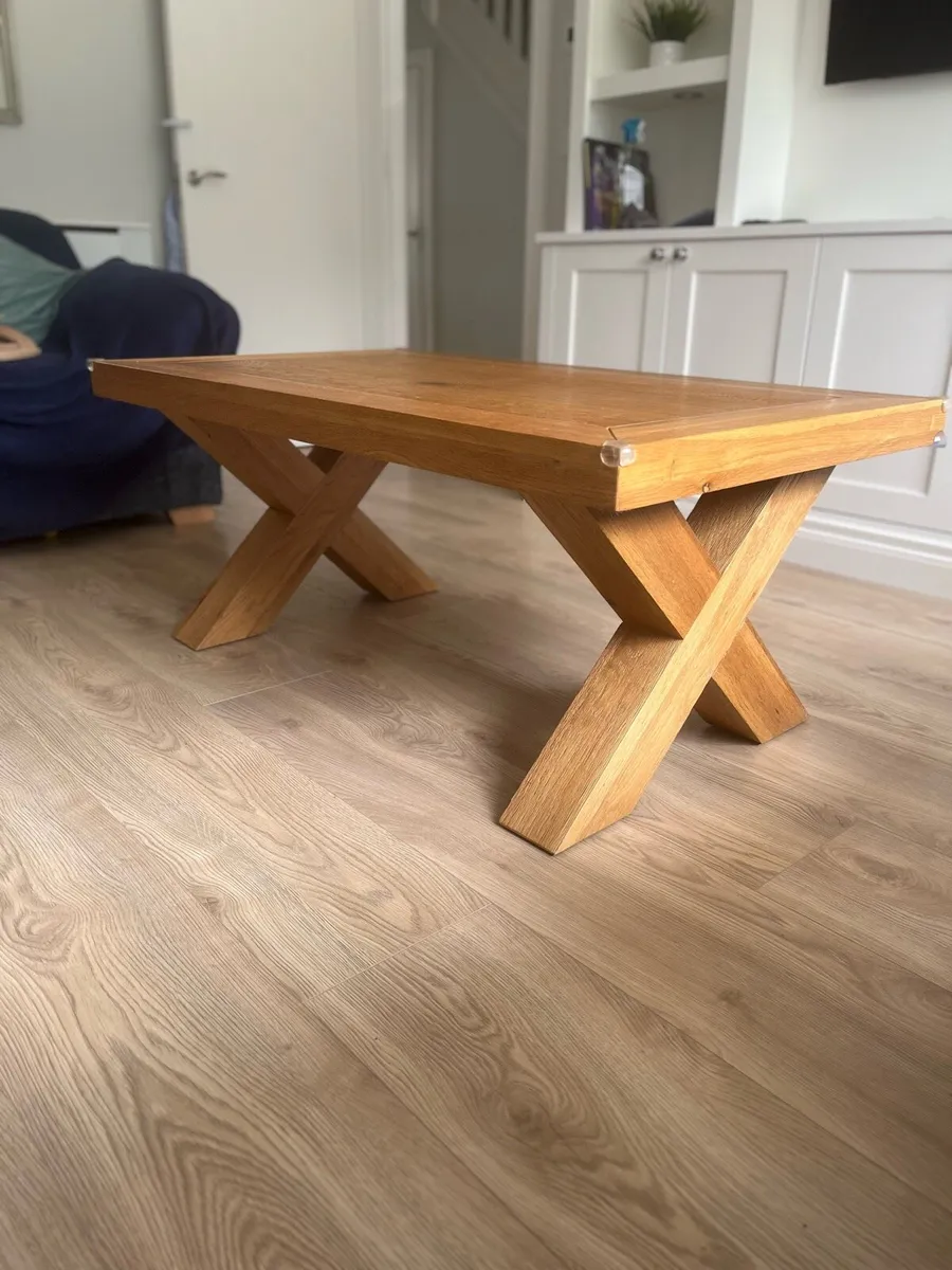 Solid Oak Coffee Table - Image 2