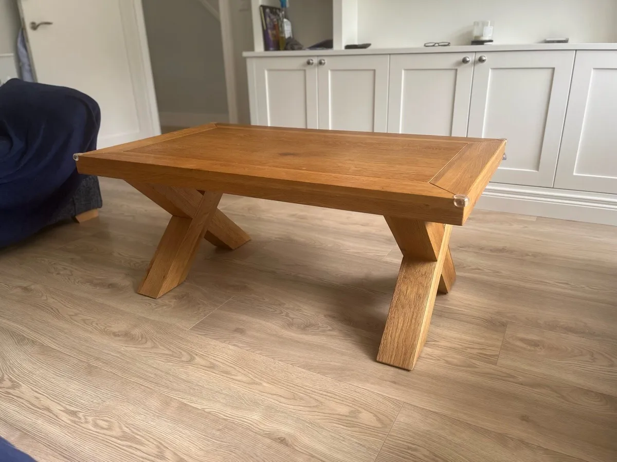 Solid Oak Coffee Table - Image 3