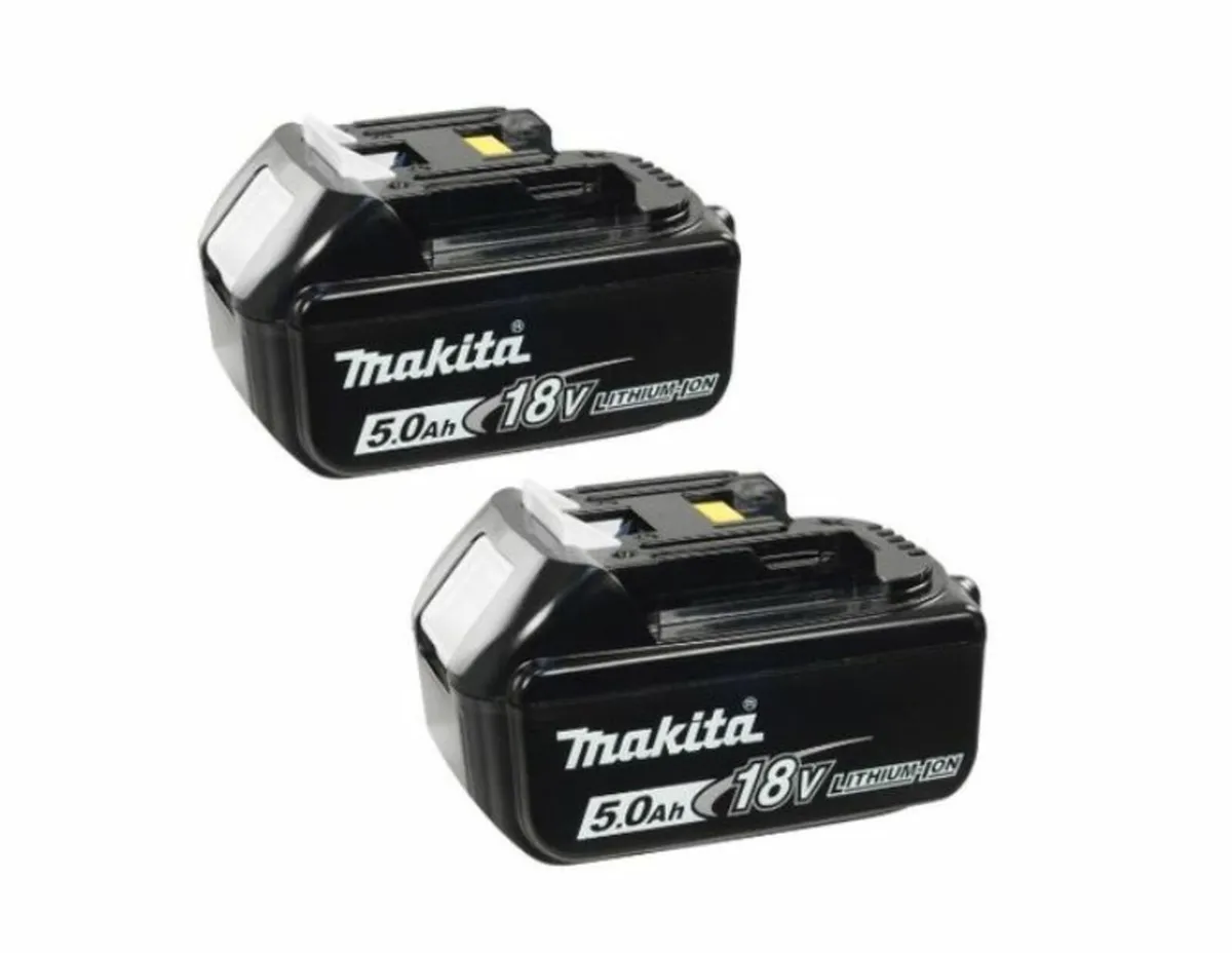 Makita BL1850 18V 5Ah LXT Li-ion battery x 2