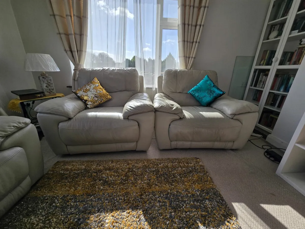Recliner Sofa + Wooden Bed + Dining Table & Chairs - Image 4