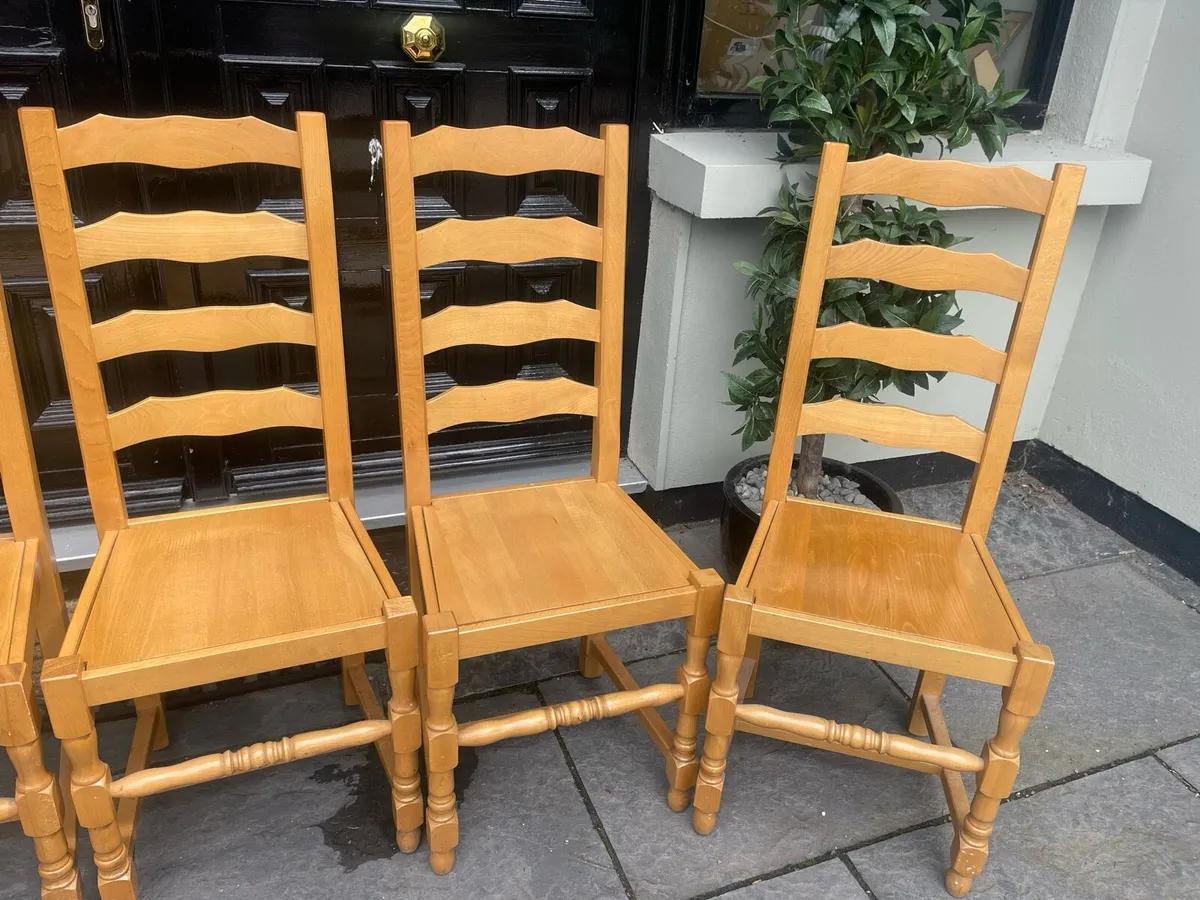 6 x Gorgeous Sturdy Kitchen Dining Chairs -Deliver - Image 2