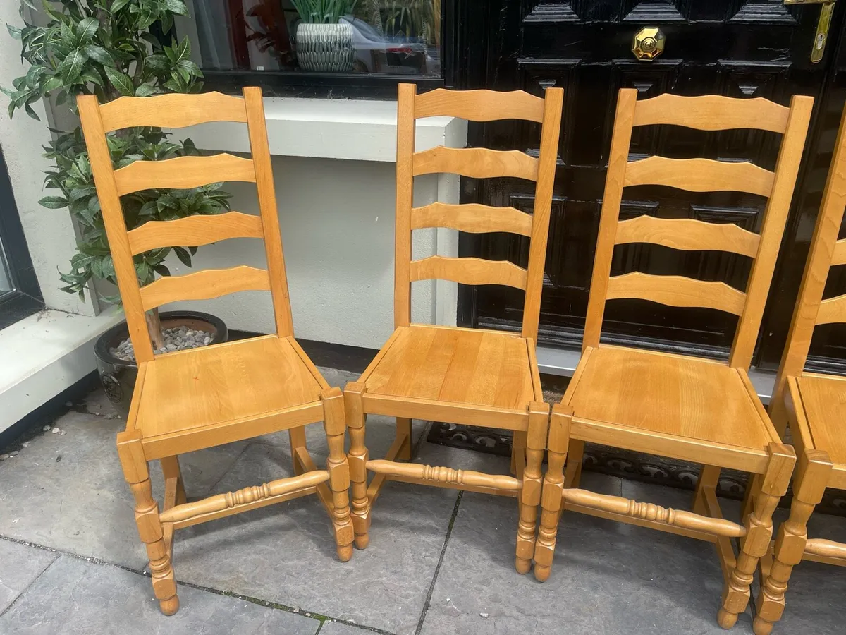 6 x Gorgeous Sturdy Kitchen Dining Chairs -Deliver - Image 3