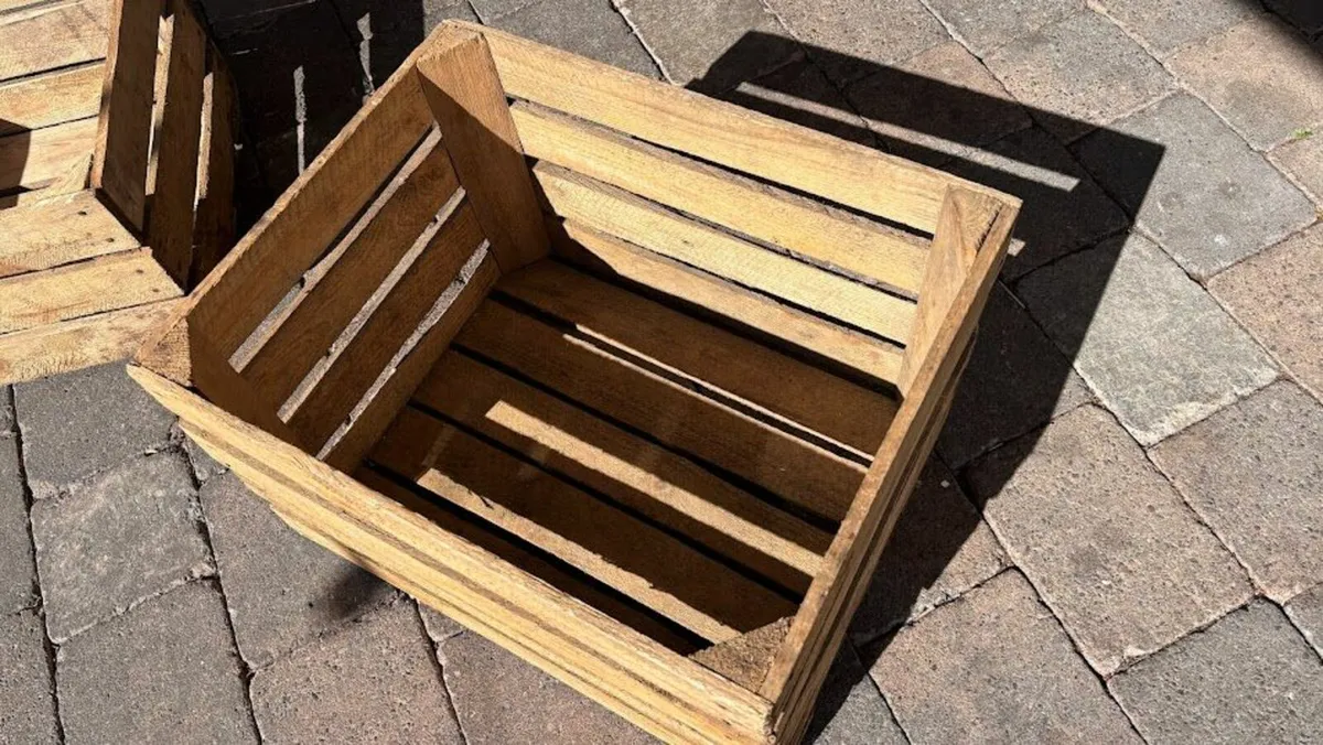 Vintage wooden crates - Image 3