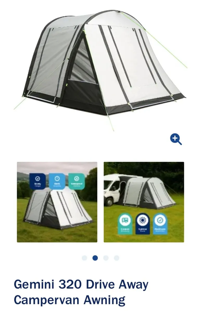 Streetwize Gemini 320 Driveaway Air Awning - Image 1